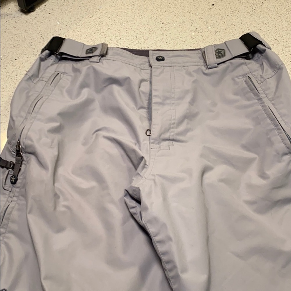 SESSIONS Light Gray Men's Snow/Ski Pants